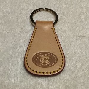 BRAND NEW Dooney & Bourke Tan Leather Keychain
